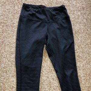 Striped Capri new balance leggings